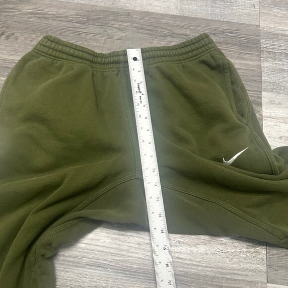 Nike Sportswear Green White Mens L Swoosh Athleisure Jogger Active Sweatpants - Picture 10 of 13